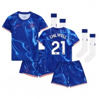 Chelsea Ben Chilwell #21 Replica Home Minikit 2024-25 Short Sleeve (+ pants)